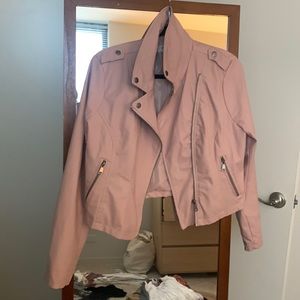 Charlotte Russe Pink Leather Jacket
